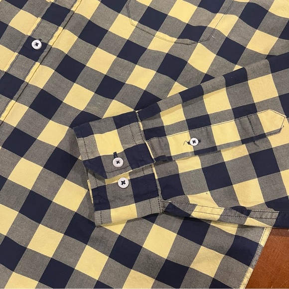 SOLD Southern Tide Spray Avenue Buffalo Check Long Sleeve Button Up Shirt Yellow - Picture 8 of 14